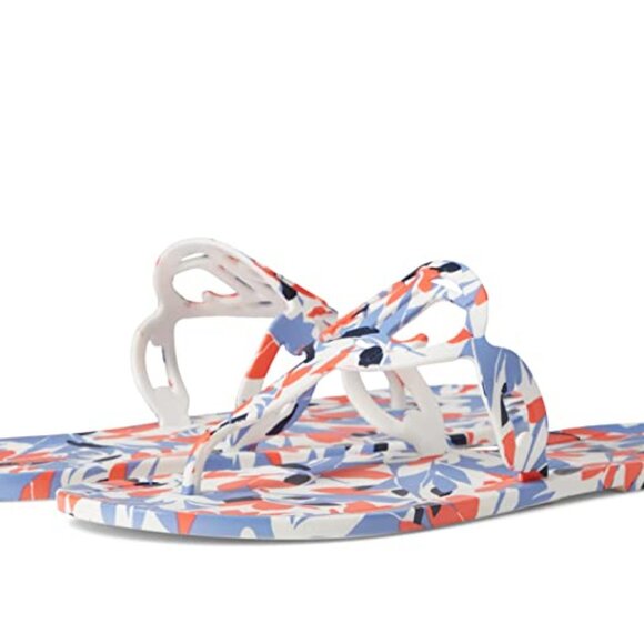 NWOT Lauren Ralph Lauren Audrie Womens Floral Print Jelly Thong Sandals - Picture 7 of 7